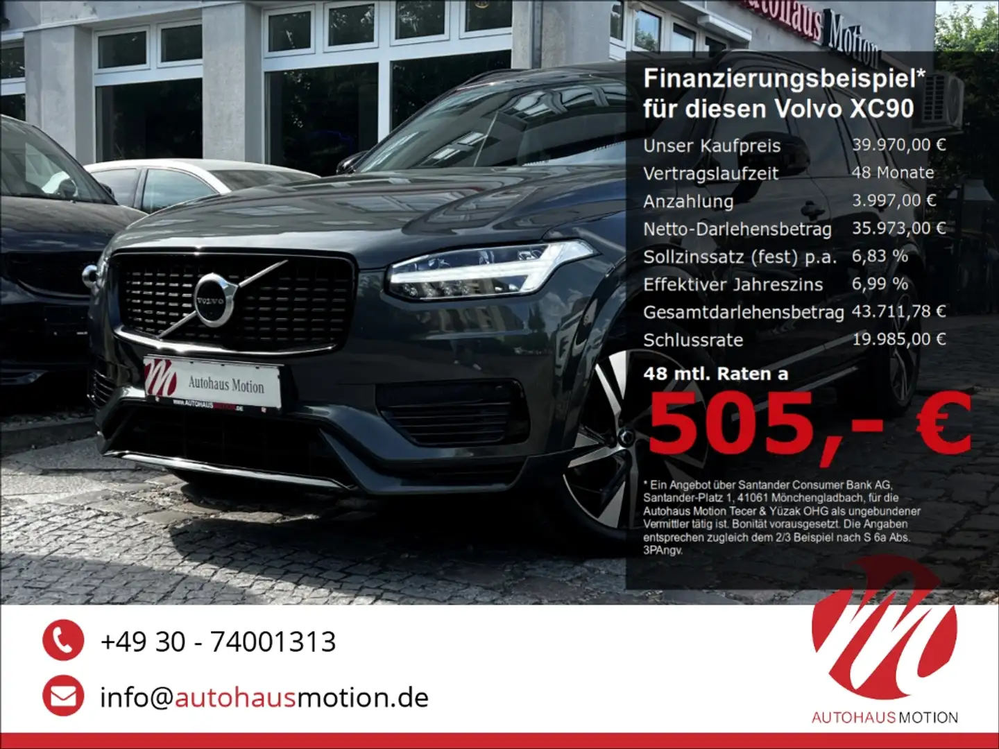 Volvo XC90 R Design Expression AWD T8 Twin Engine LED 7-Sitze Grigio - 1