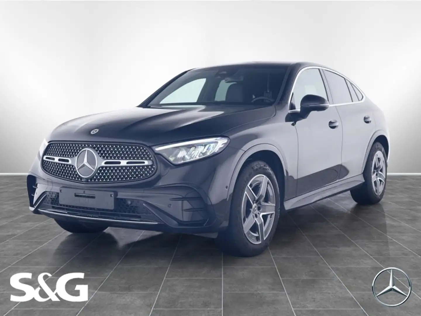Mercedes-Benz GLC 220 d 4M Coupé AMG Totwink+RüKam+LED+Sportsi Schwarz - 1