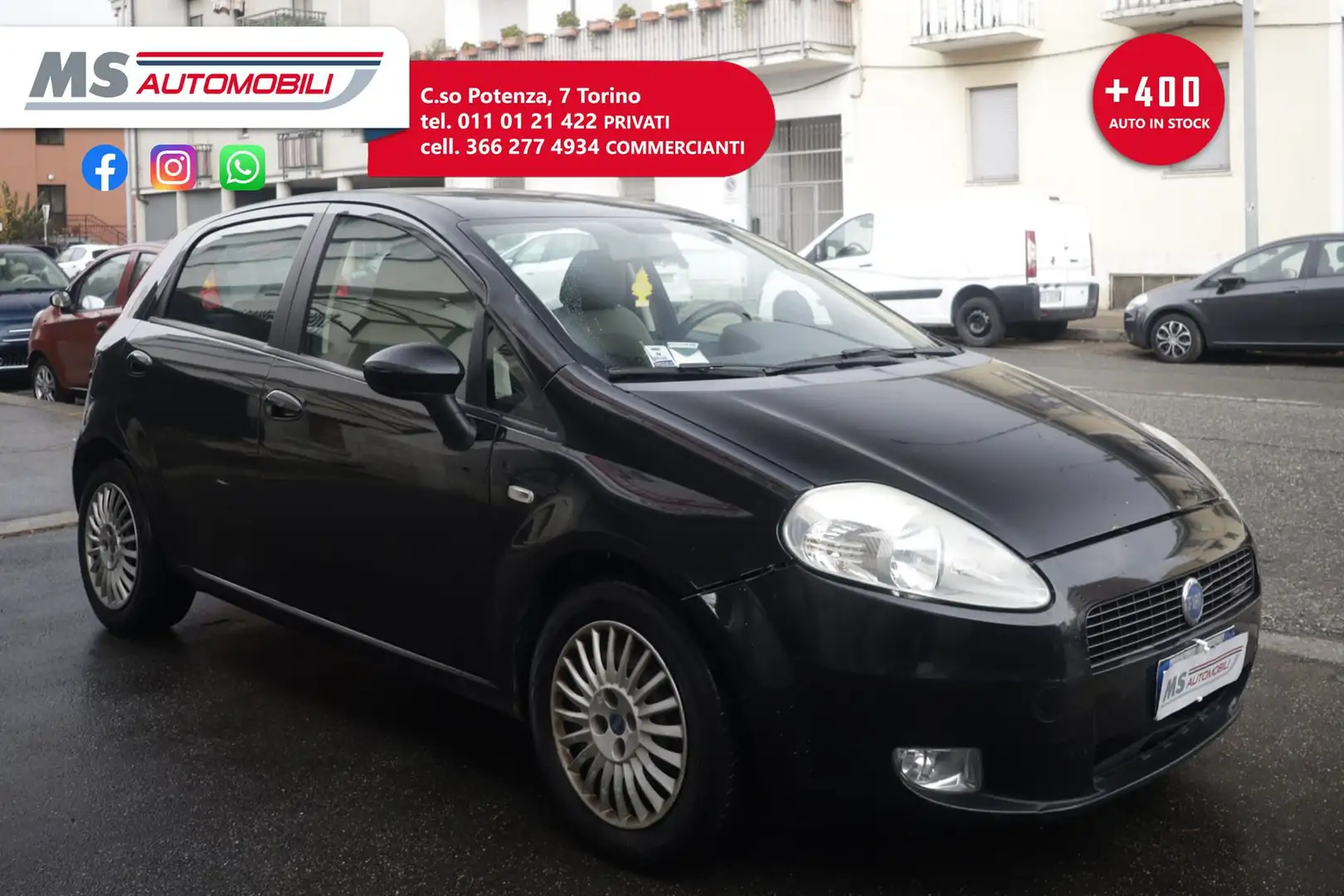 Fiat Grande Punto FIAT Grande Punto 1.3 MJT 90 CV 5 porte Dynamic 6 Nero - 1