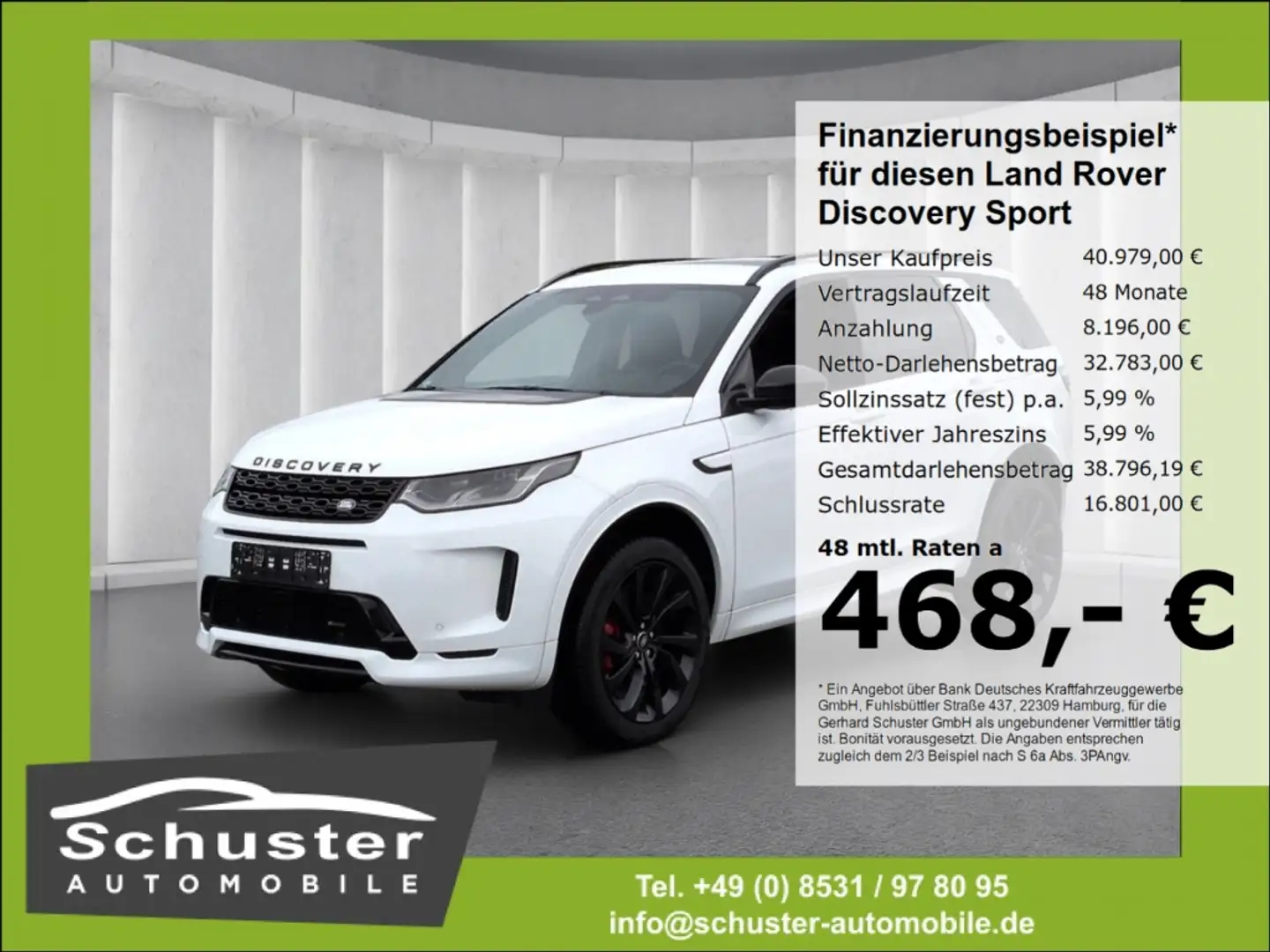 Land Rover Discovery Sport R-Dynamic AWD D200*7Sit Panodach Blanc - 1