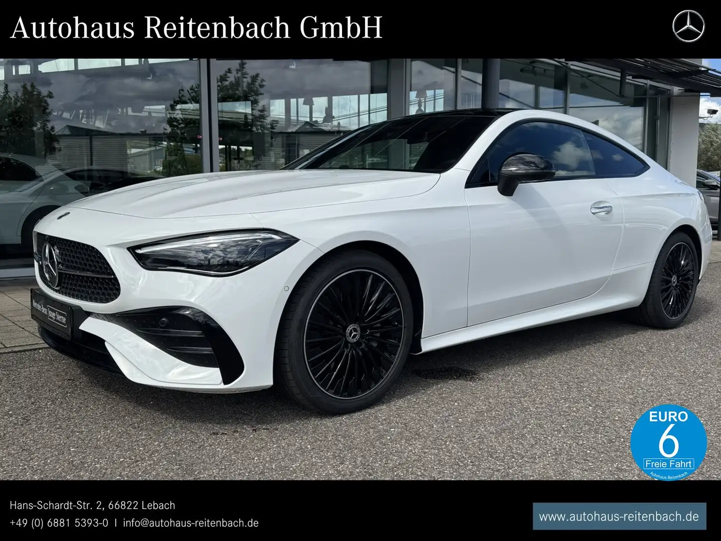 Mercedes-Benz CLE 200 CLE200 COUPE AMG+PANO+360 DISTR+NIGHT+MEMO+TOTWI Wit - 1