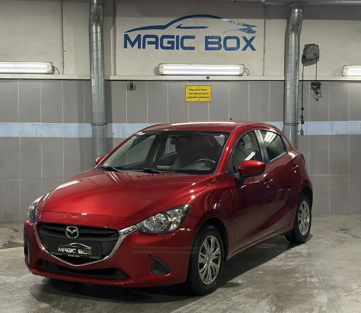 Mazda 2 Erstbesitz*Servicegepflegt*Prime-Line*Parksensoren Rot - 2