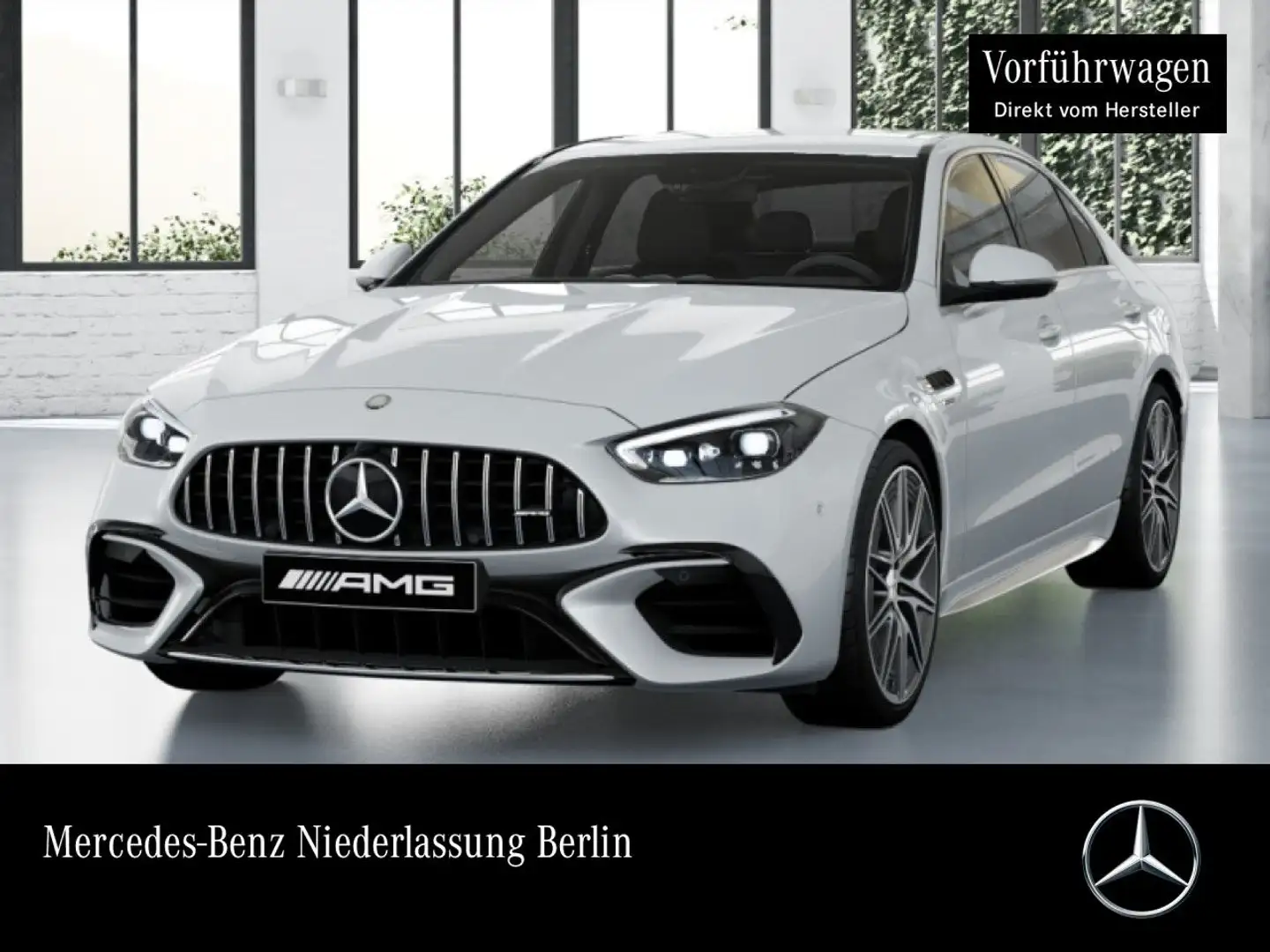 Mercedes-Benz C 63 AMG C 63 S E DRIVERS+360+AHK+TOTW+KEYLESS+9G Weiß - 1