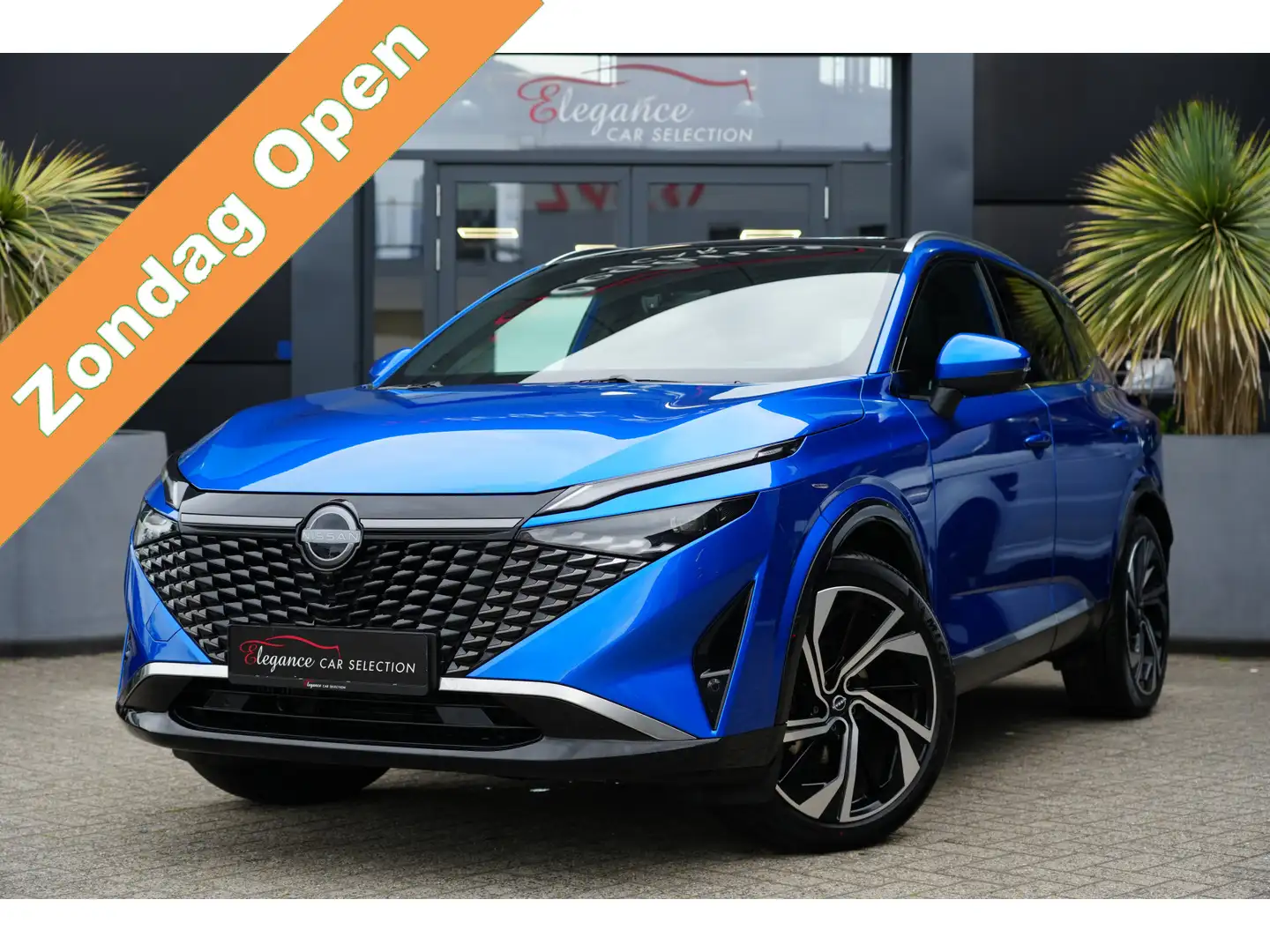 Nissan Qashqai 1.3 MHEV Xtronic Tekna Plus 158pk Panoramadak/Alca Blauw - 1
