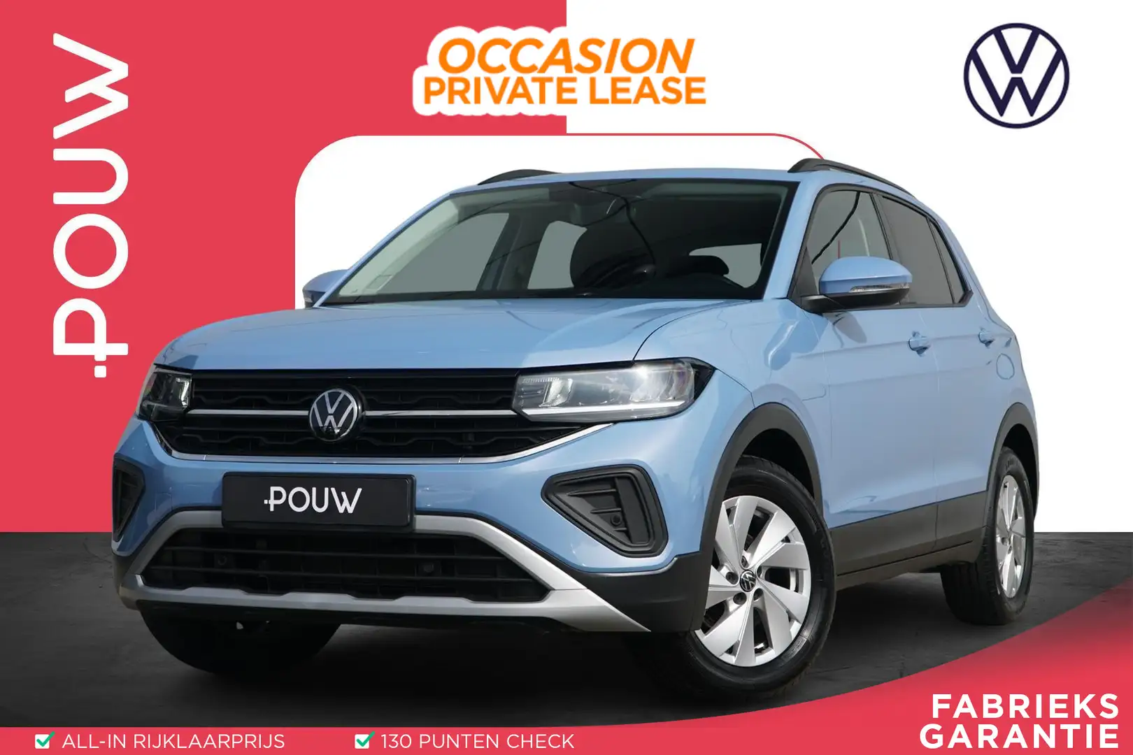 Volkswagen T-Cross 1.0 TSI 95pk Life Edition | Parkeersensoren | Appl Blauw - 1
