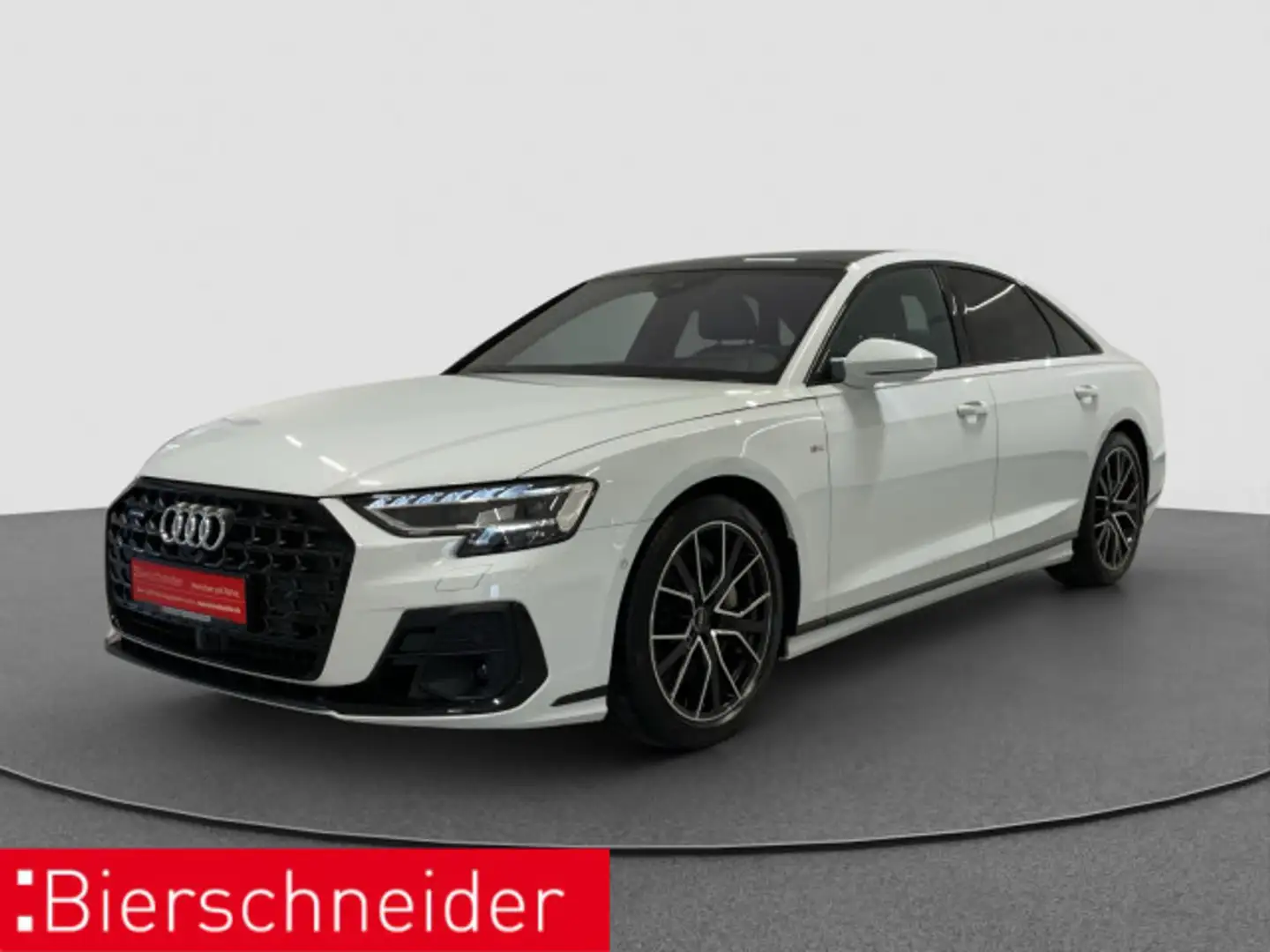 Audi A8 55 TFSI qu S-Line Black PANO STAND HuD B&O Blanc - 2