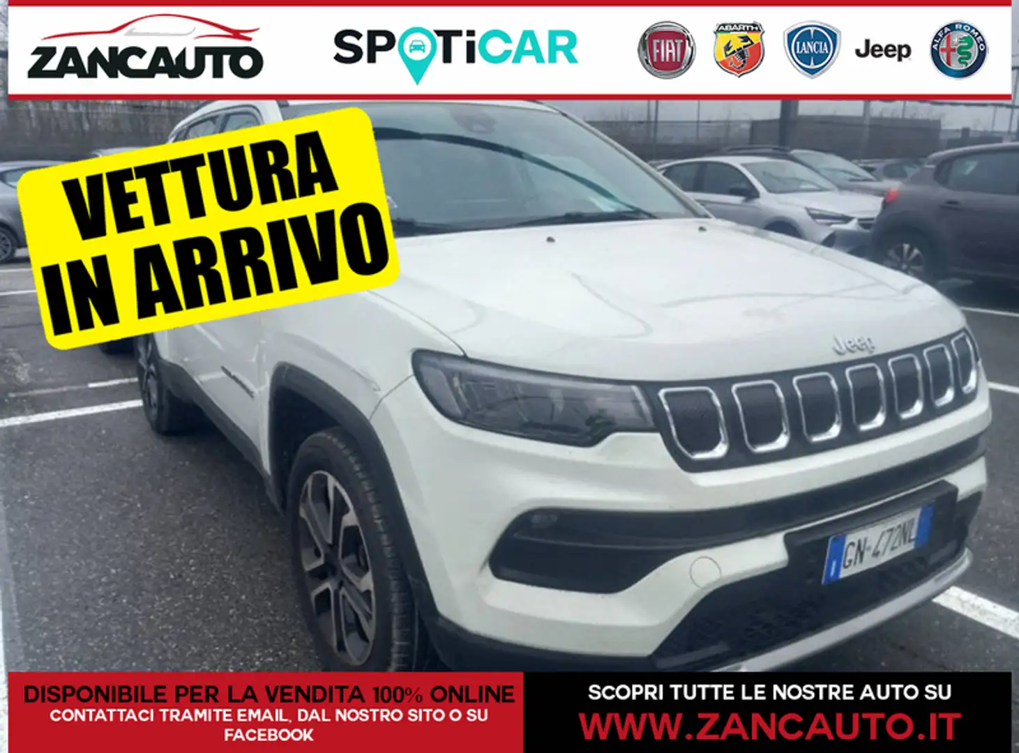 Jeep Compass 1.6 Multijet II 2WD Limited MY23 White - 1