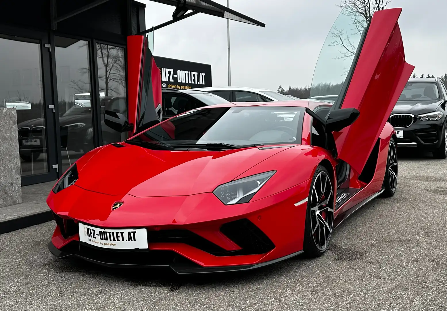 Lamborghini Aventador S V12 740-4 *Voll-Carbon*Lift*RFK*Perfekt* Červená - 1