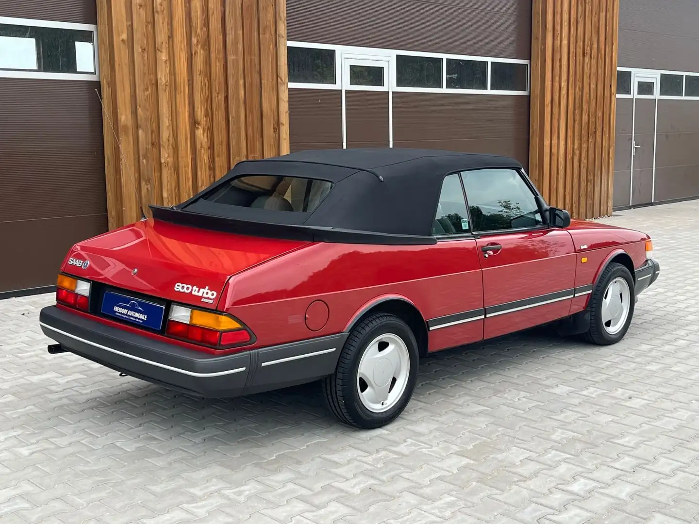 Saab 900 i 16V Turbo Cabrio, kein Rost, sehr gepflegt! Rot - 2