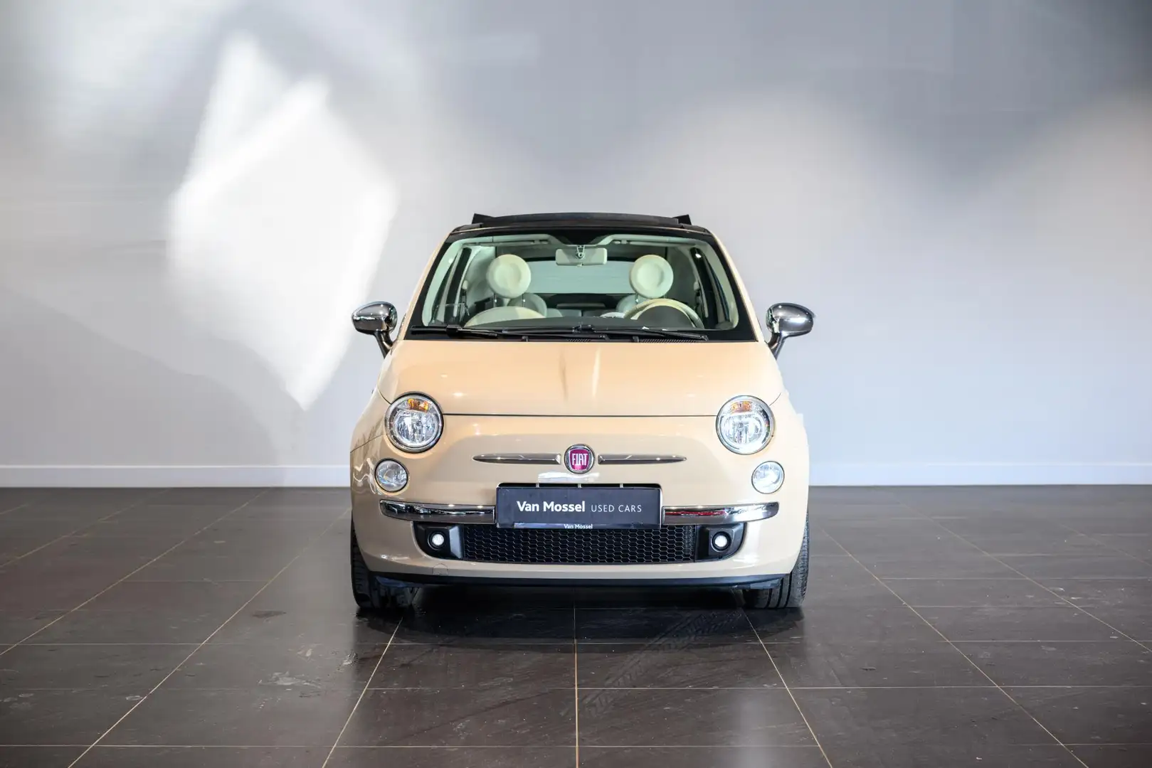 Fiat 500C 1.2 8v 51kW Lounge | Open dak Beige - 2