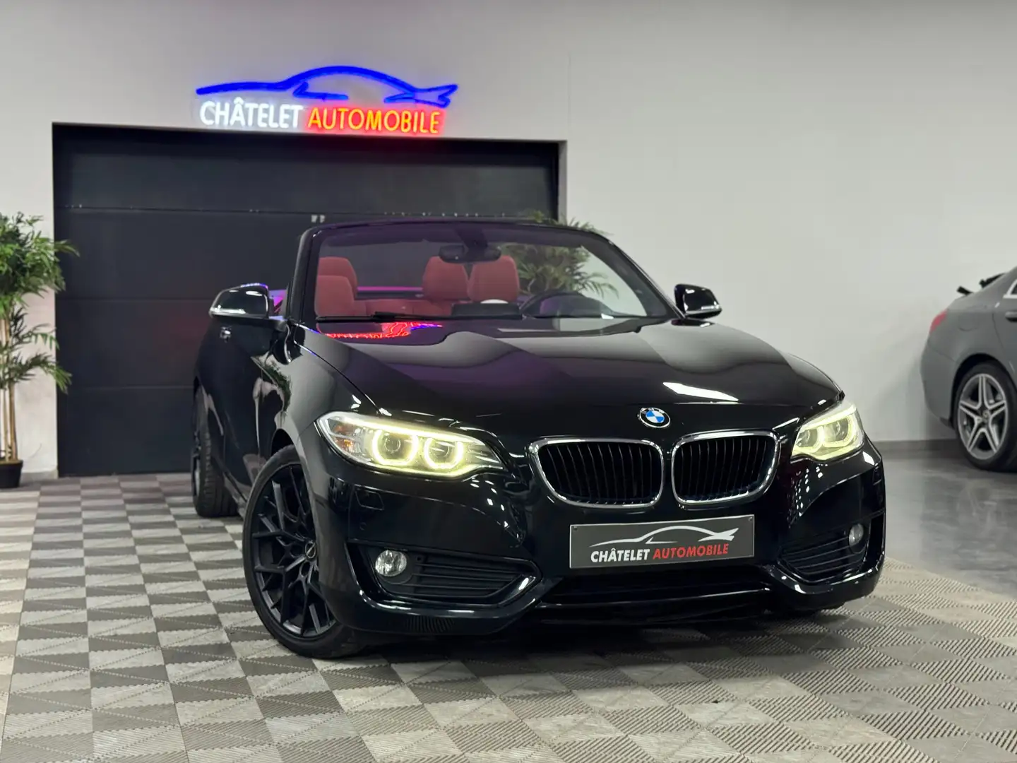 BMW 218 Cabriolet 218 Sportline état neuf Garantie Negro - 2