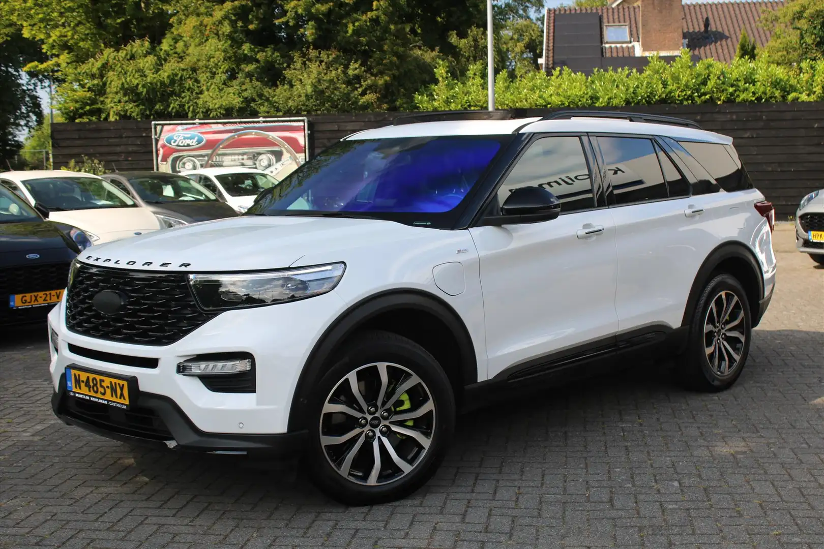 Ford Explorer 3.0 V6 EcoBoost PHEV 457pk Aut ST-Line, Trekhaak Blanc - 1