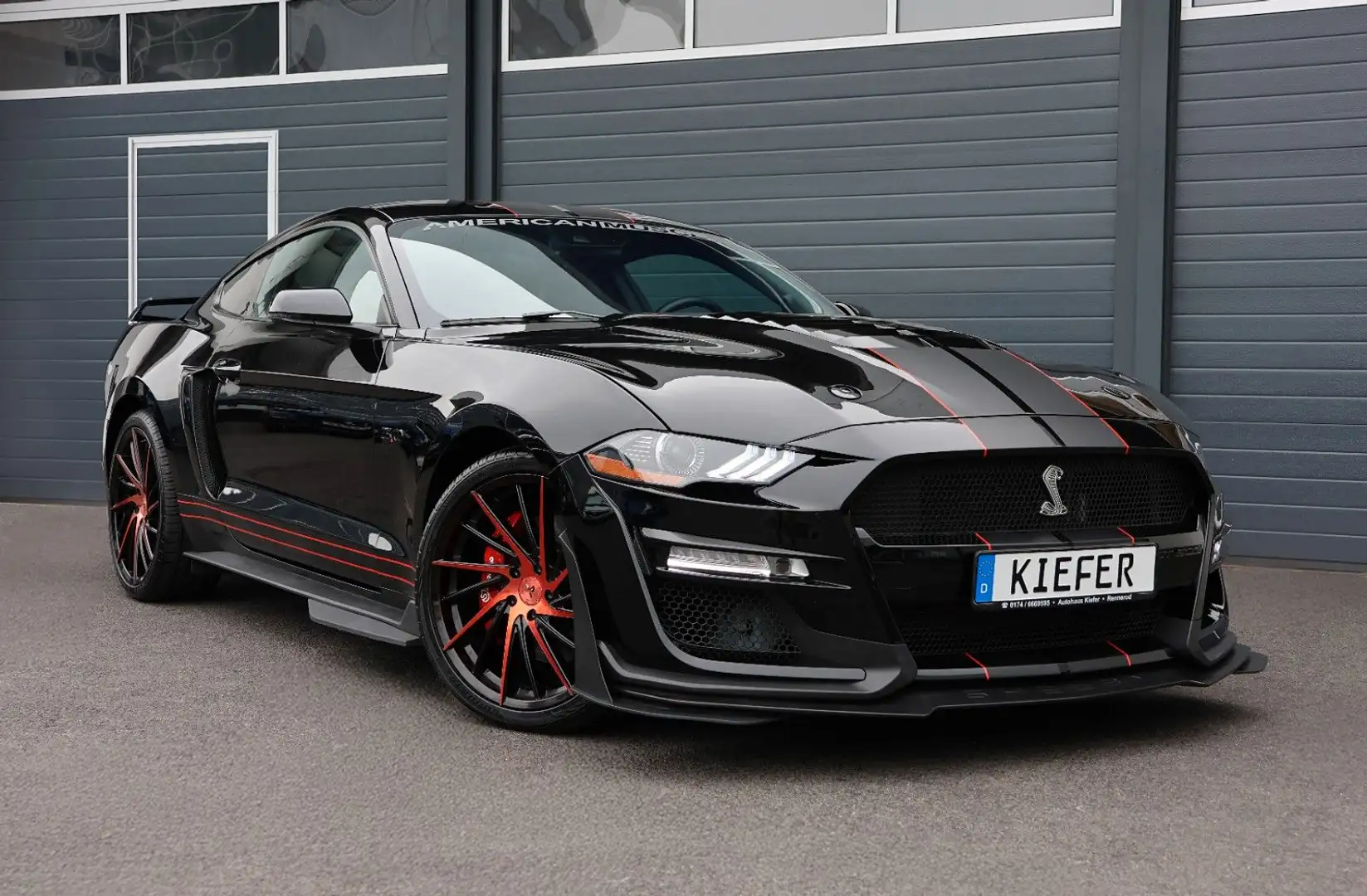 Ford Mustang 5.0 GT/ACC/APPLE/SHZ/SBL/LHZ/TTW/SPUR/20 Schwarz - 1