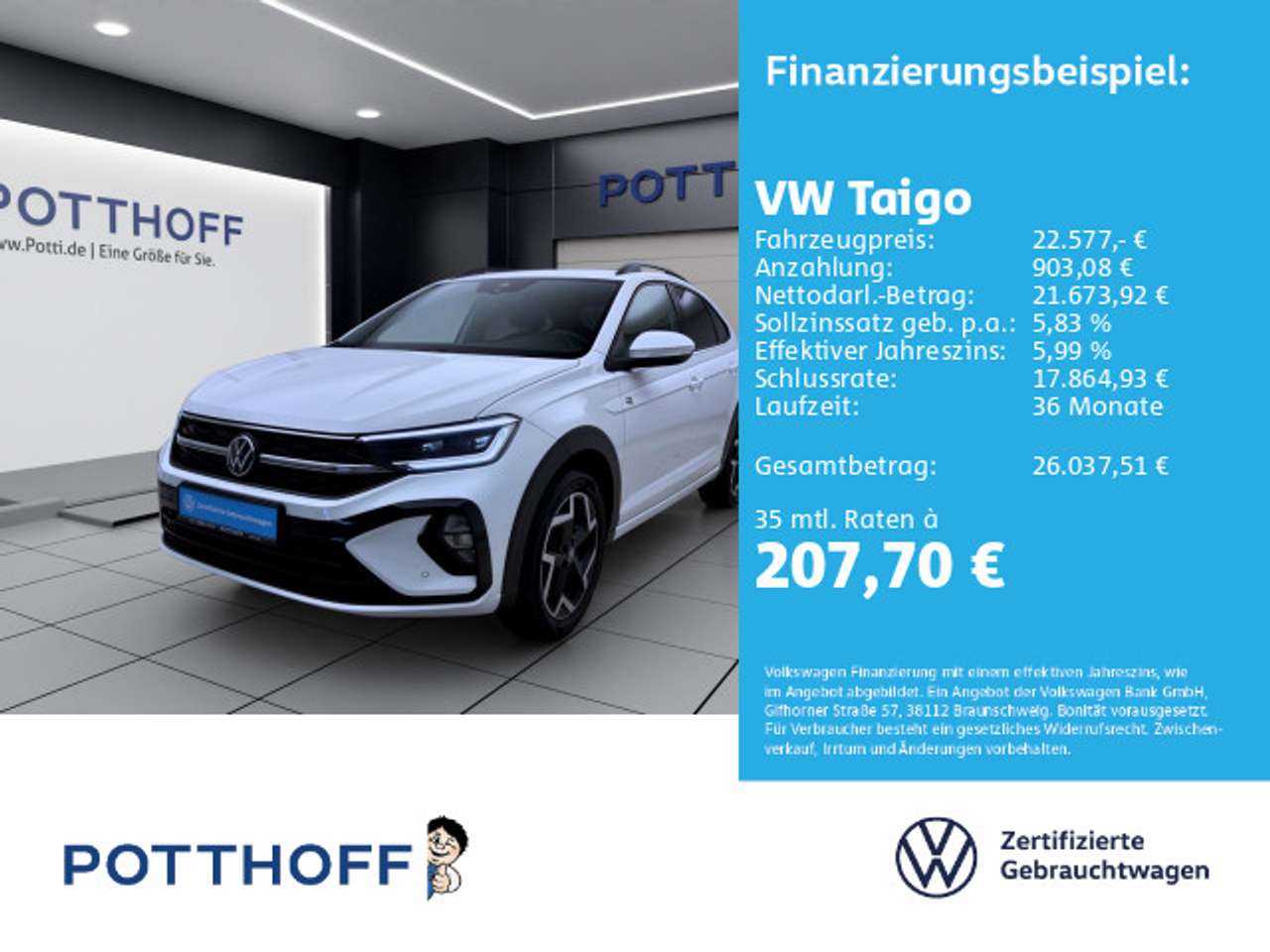 Volkswagen Taigo 2025 — 1.0 TSI R-LINE AHK IQ.LIGHT KAMERA SITZHZG