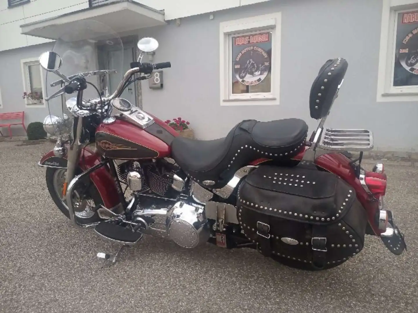 Harley-Davidson Heritage Softail FLSTC Piros - 1