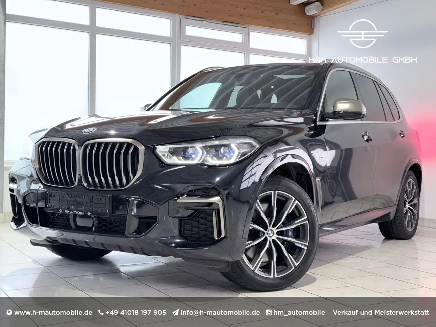 BMW X5 M50i M Sport-Laser/ACC/Pano/AHK/H-K/360/Apple Schwarz - 1