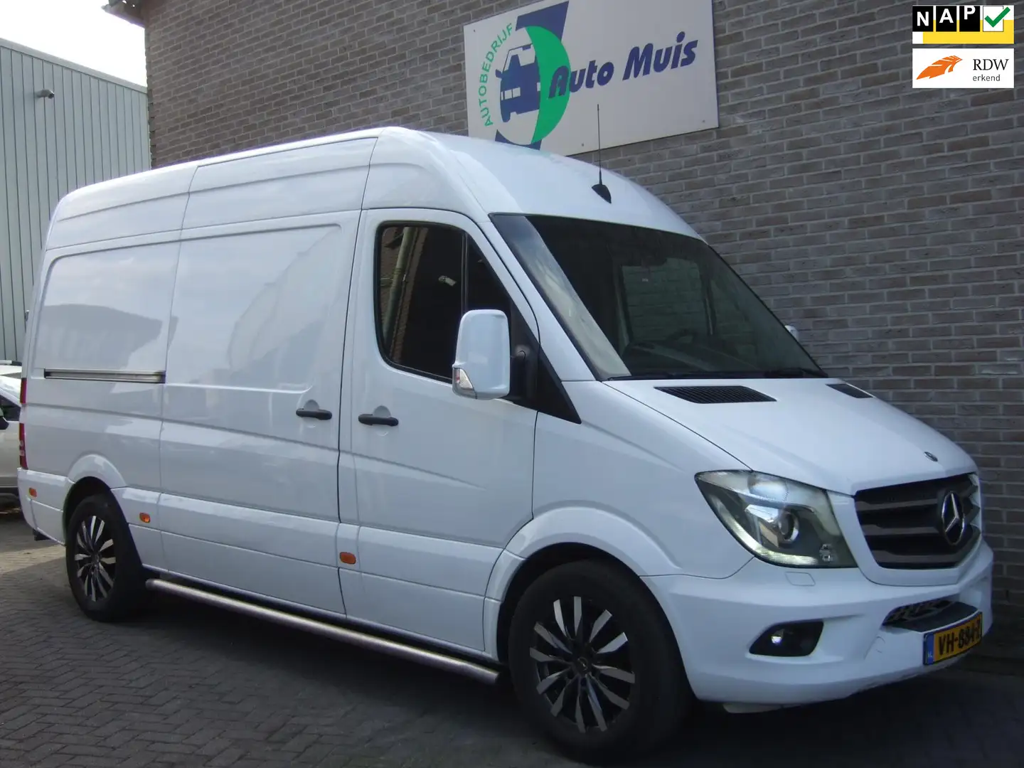 Mercedes-Benz Sprinter 519 3.0 BlueTEC 432 L2 H2 Trekhaak 3500 side bars Wit - 1