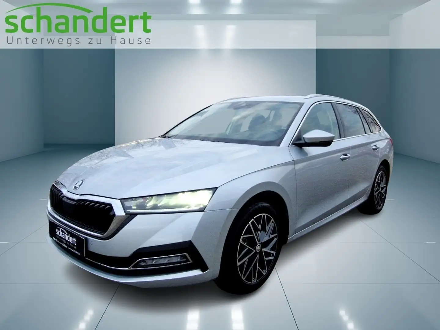 Skoda Octavia Combi 2.0 TDI Style DSG LED Navi Klimaautomatik Silber - 1