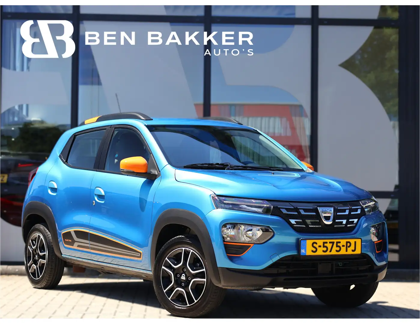 Dacia Spring Comfort Plus (Orange Pack) 27 kWh | Airco | Navi | Blauw - 1