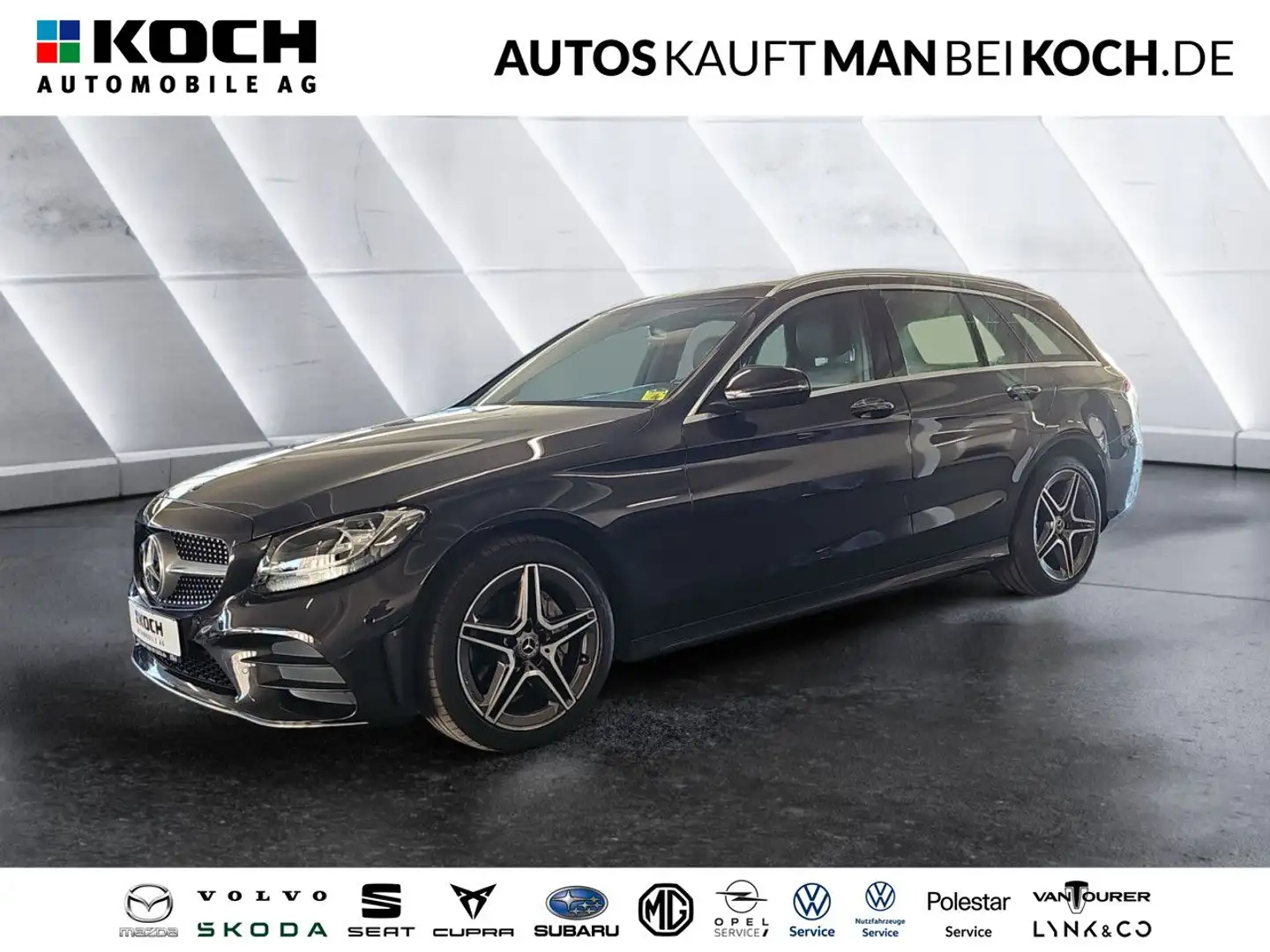 Mercedes-Benz C 220 d 4Matic AMG Line+AHK+PANO+NAVI+LEDER Klima Nero - 1