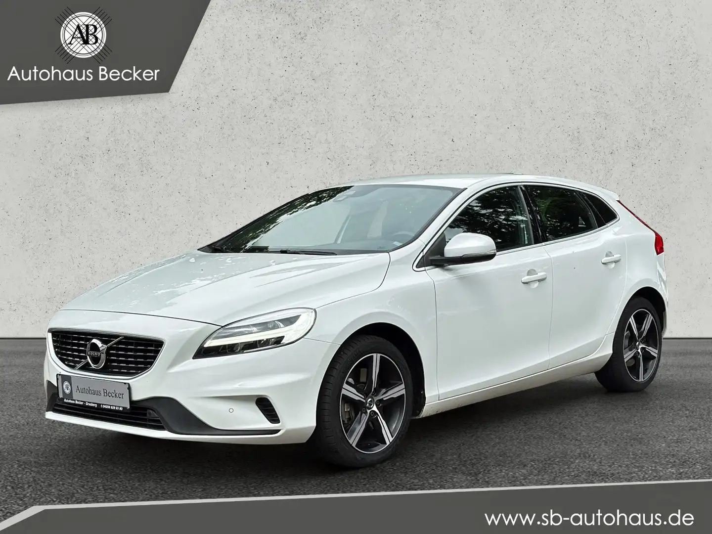Volvo V40 R-Design+Autom.+LED+KAMERA+NAVI+TEMPOMAT+ Blanc - 1