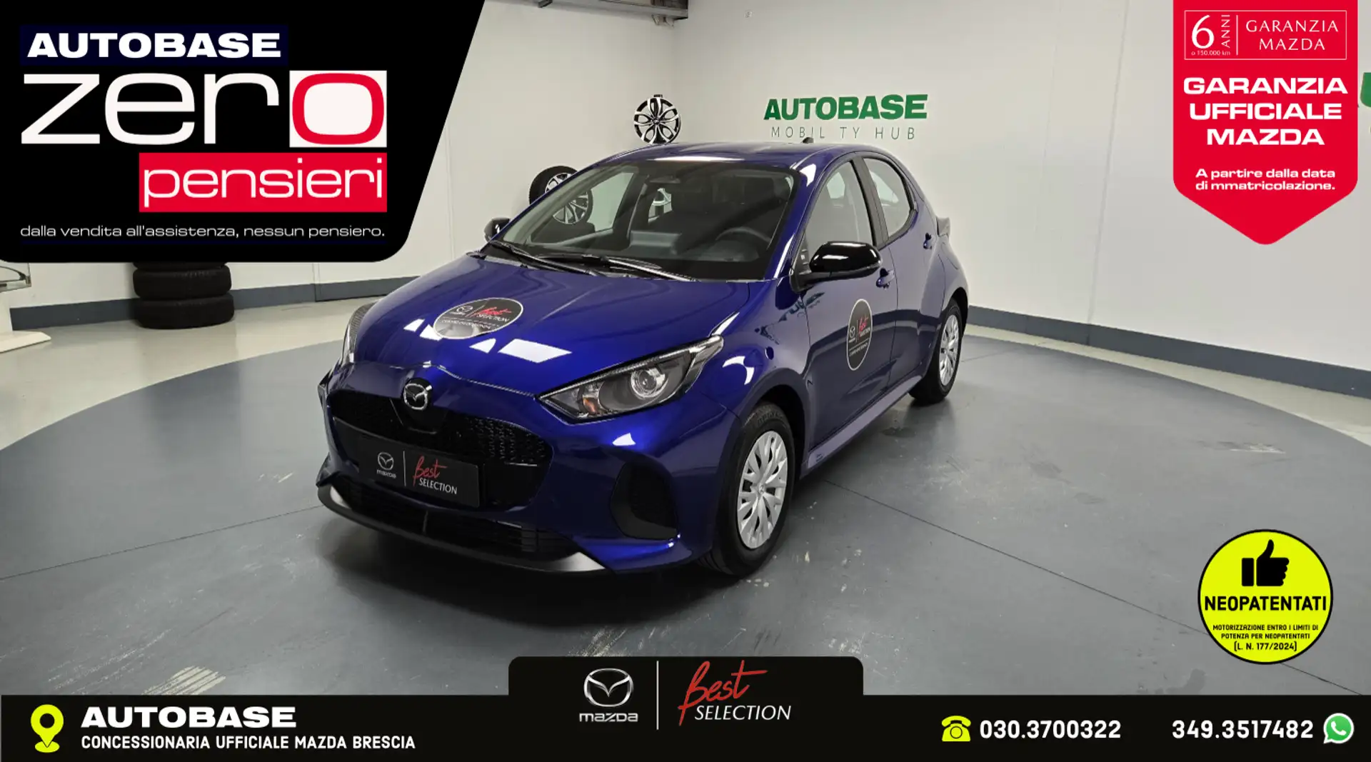 Mazda 2 1.5 vvt full hybrid electric Prime Line e-cvt Blu/Azzurro - 1