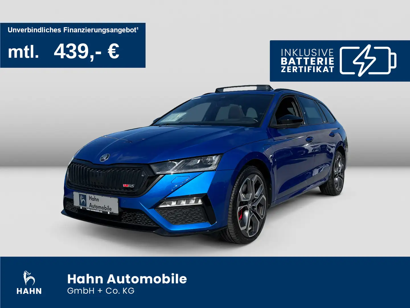 Skoda Octavia Combi 1.4TSI iV DSG RS AHK Cam HuD Pano Blau - 1