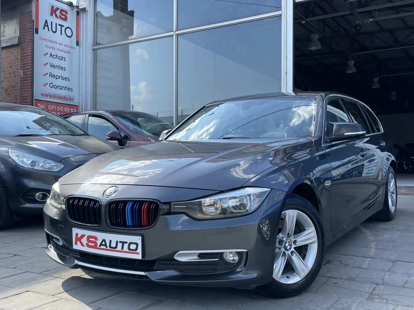 BMW 316 D/220.122KM/CUIR/NAVI/CLIM AUTO/EURO 5 Grijs - 1
