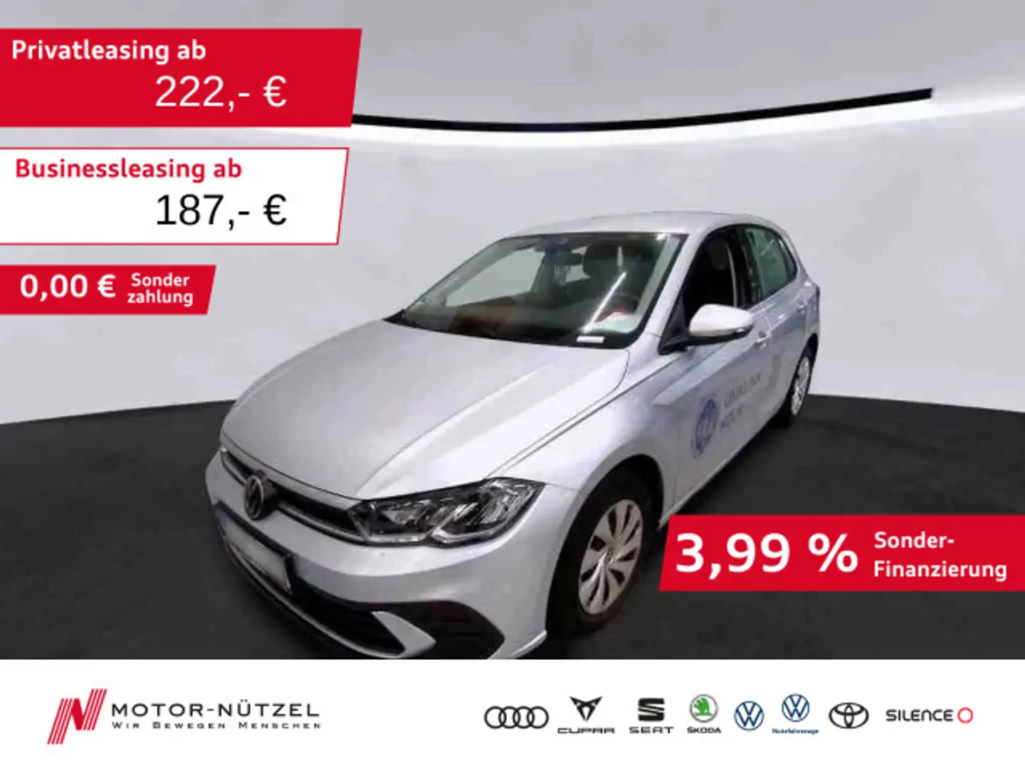 Volkswagen Polo 1.0 LIFE LED+NAVI+APP+BT+DAB+GRA+SHZ+PDC+VC Silber - 1