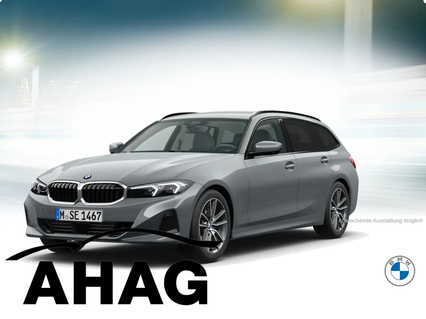 BMW 318 d Touring Auto Klimaaut. AHK Komfortzugang Grau - 2