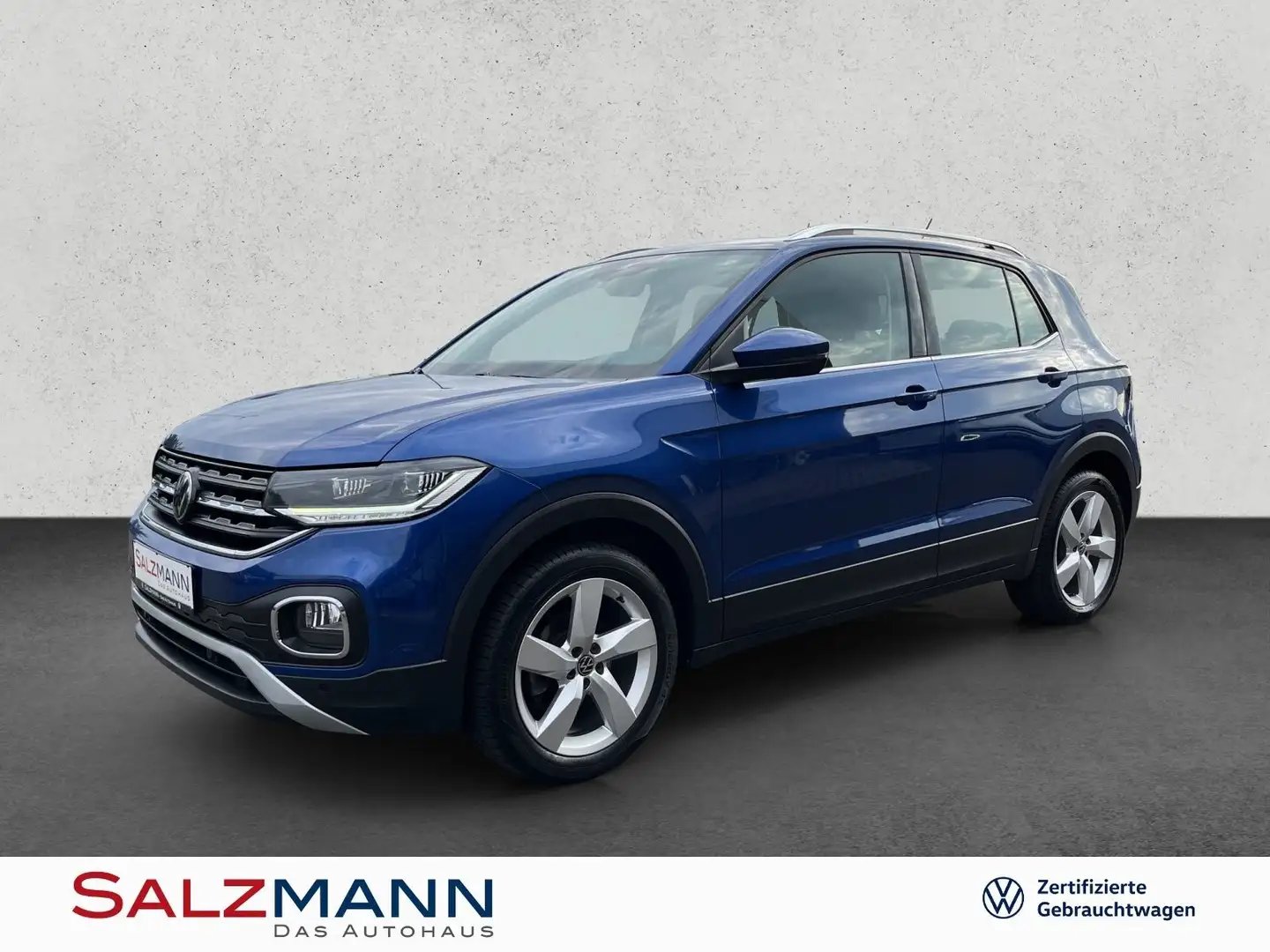 Volkswagen T-Cross 1.0 TSI DSG Style, Navi, LED, Kamera, AC Blauw - 1