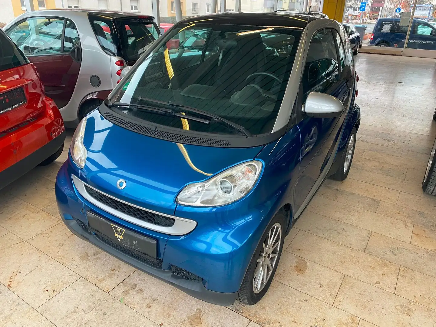smart forTwo MHD /Servolenkung/Klima/Pano/elk. Fenster Blauw - 1