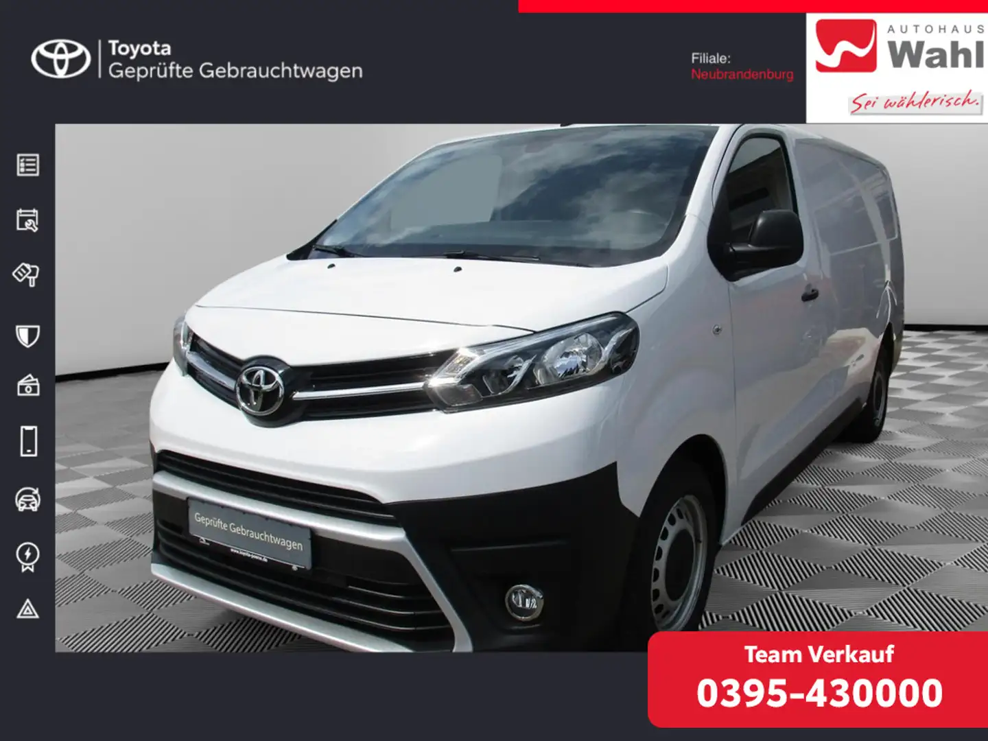 Toyota Proace 2.0 L2 Kasten Meister KLIMA PDC KAMERA Weiß - 1
