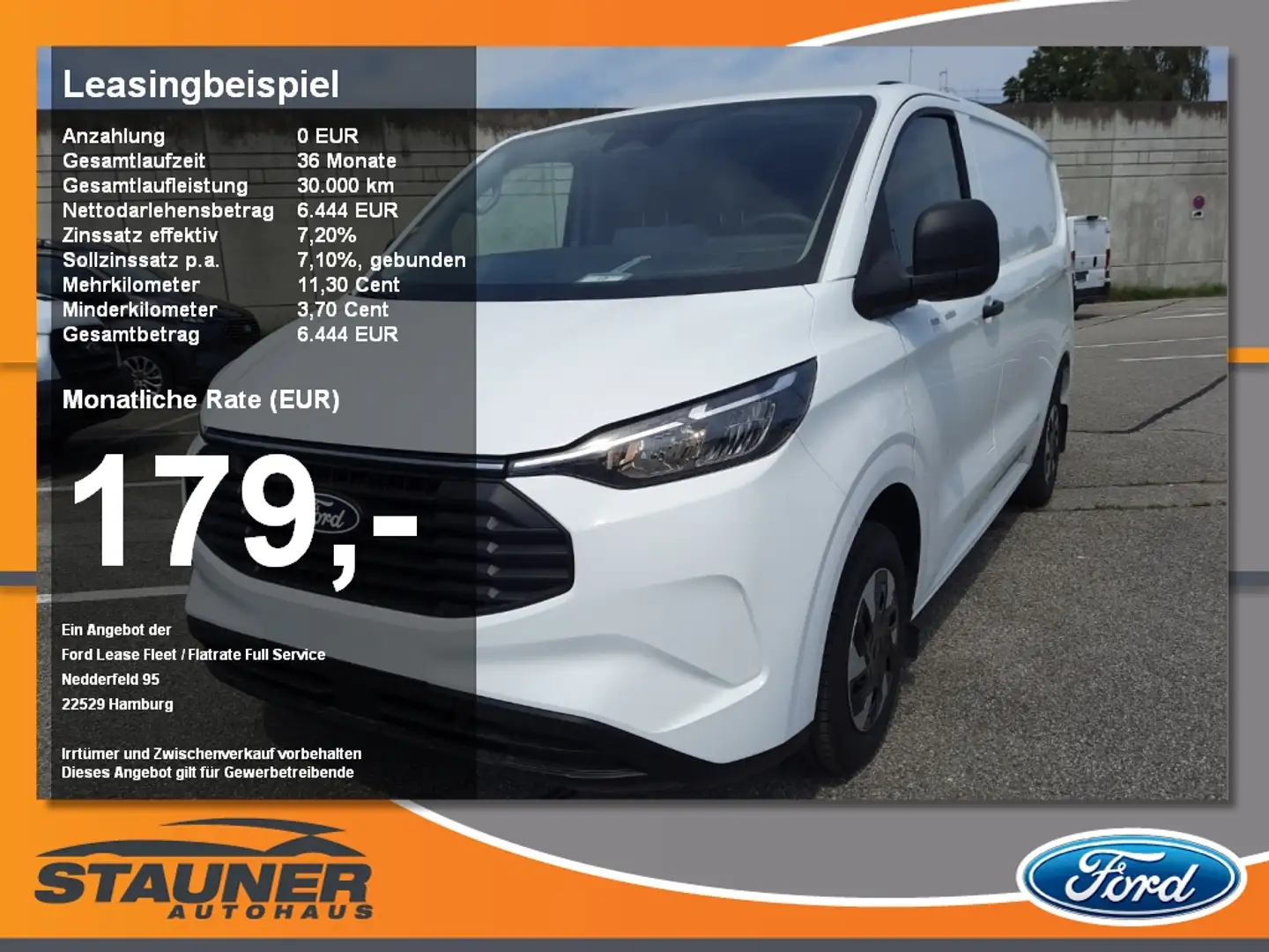 Ford Transit Custom 2.5l PHEV Kasten 320L1 Trend LED Blanco - 1