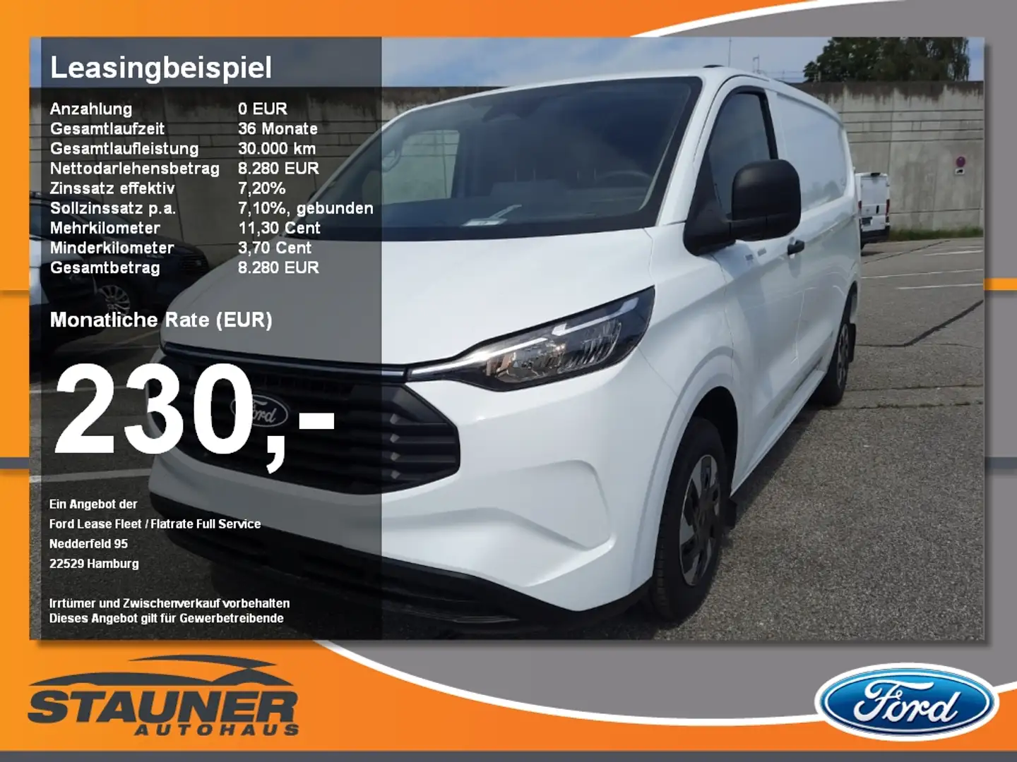 Ford Transit Custom 2.5l PHEV Kasten 320L1 Trend LED Weiß - 1