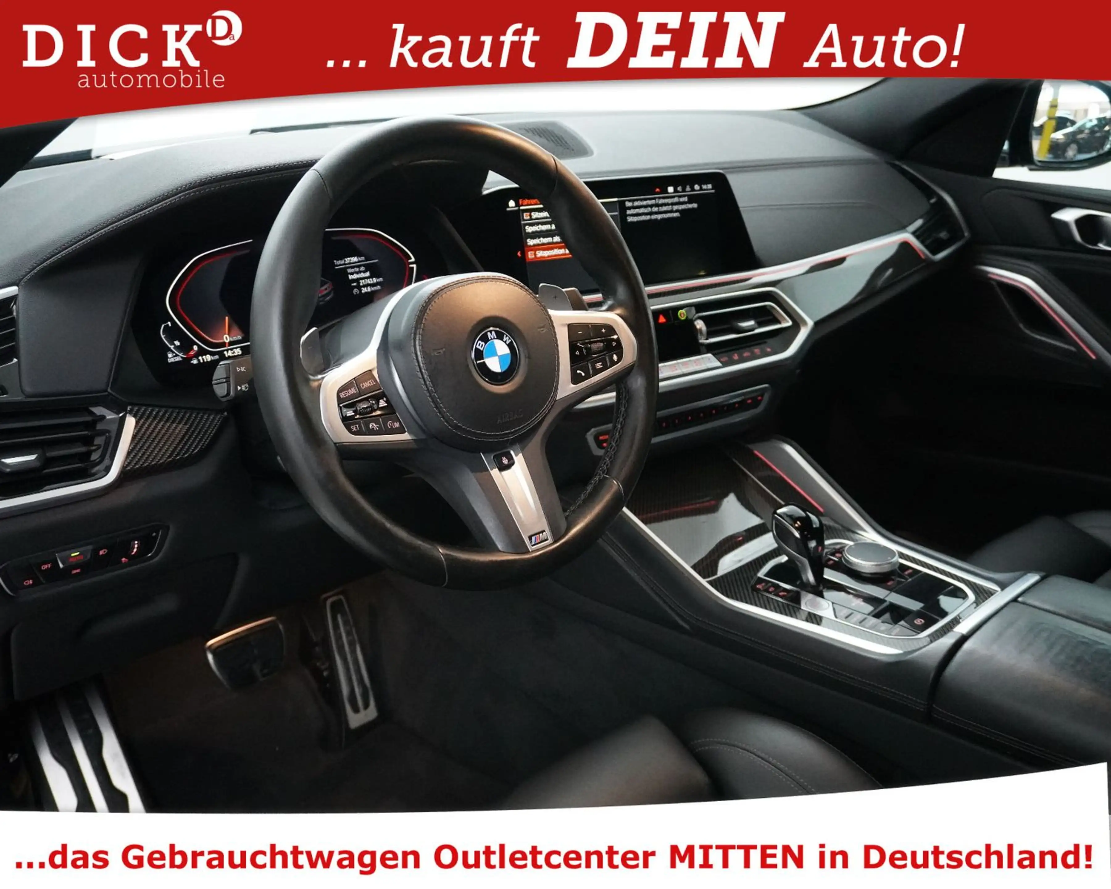 BMW X6 xDr 40d M Sport SHADO+KOMFORSI+STDHZ+360°+22" — photo 10