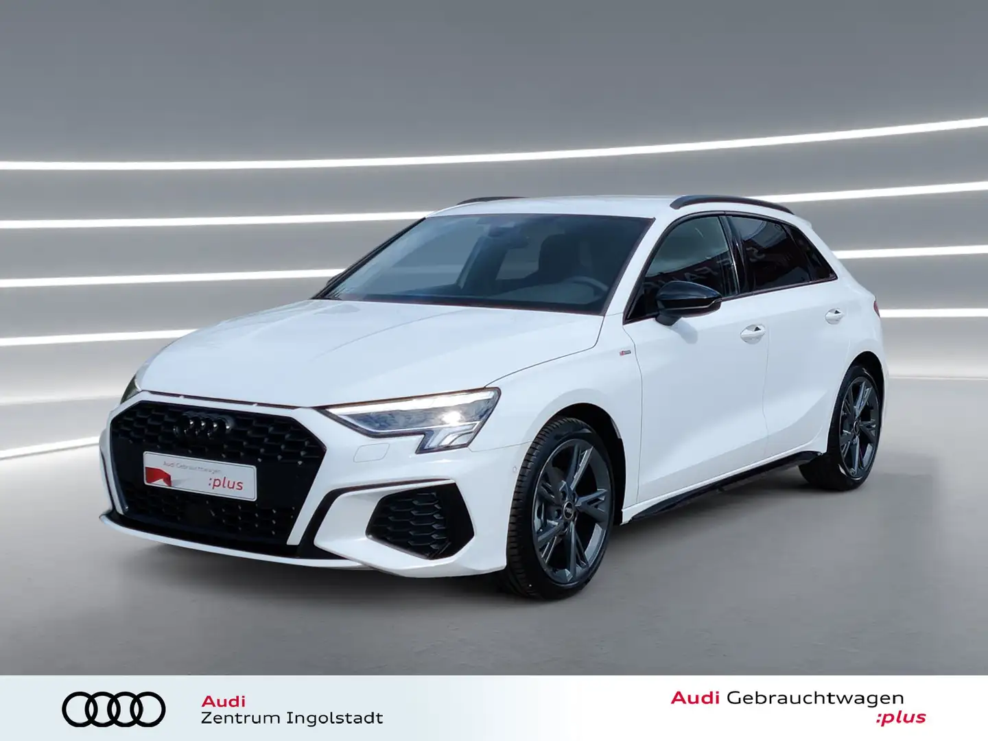 Audi A3 Sportback 35 TDI 2x S line LED NAVI ACC AHK 18" Weiß - 2