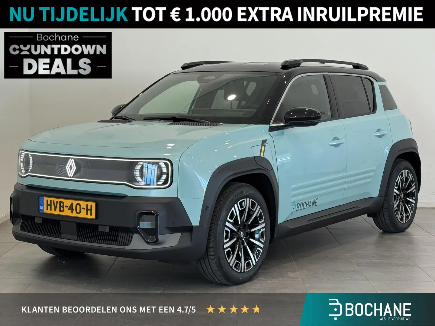 Renault R 4 Comfort Range Iconic 52 kWh | Pack Advanced Drivin Blauw - 1