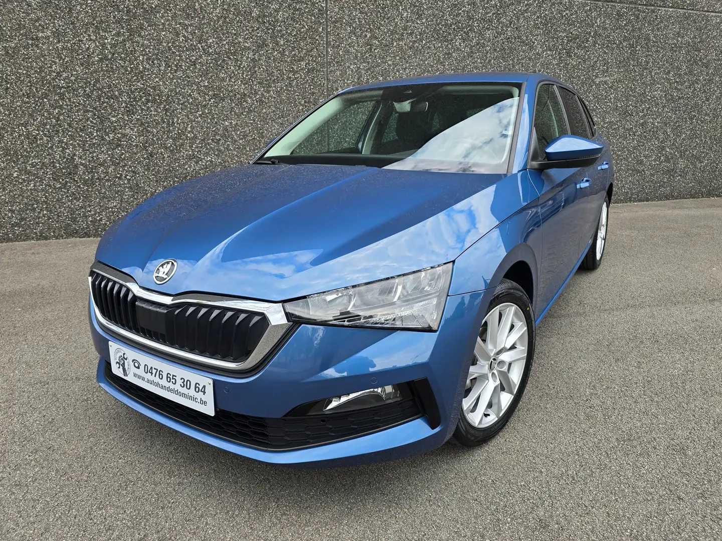 Skoda Scala 1.0 TSI Ambition  AIRCO/GPS/PDC V+A.. Blauw - 1
