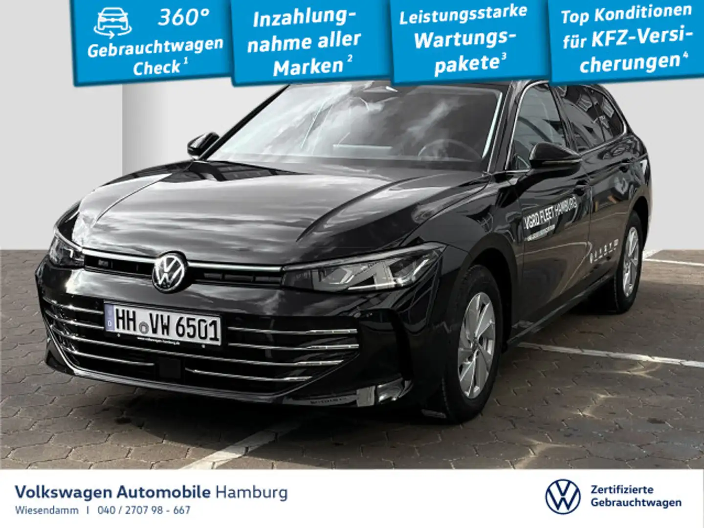 Volkswagen Passat 2.0 TDI Elegance DSG Pano Navi Sitzhzg LE Schwarz - 1