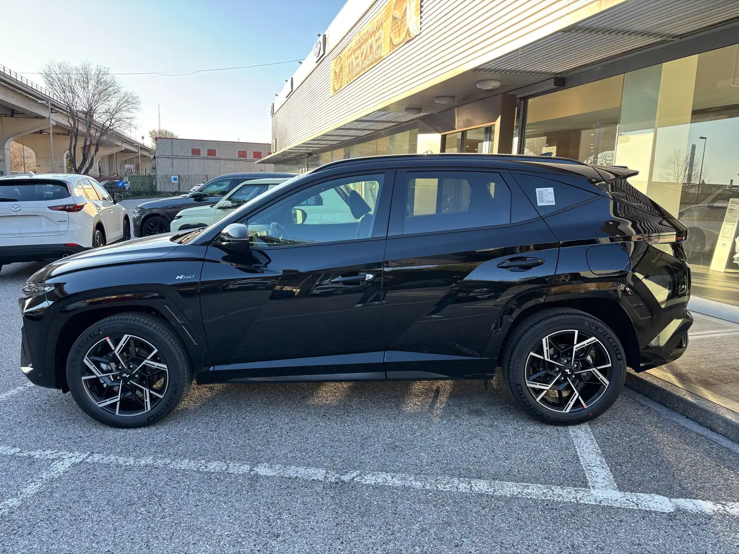 Hyundai TUCSON 1.6 Full Hybrid 215cv N-line KM ZERO Nero - 2