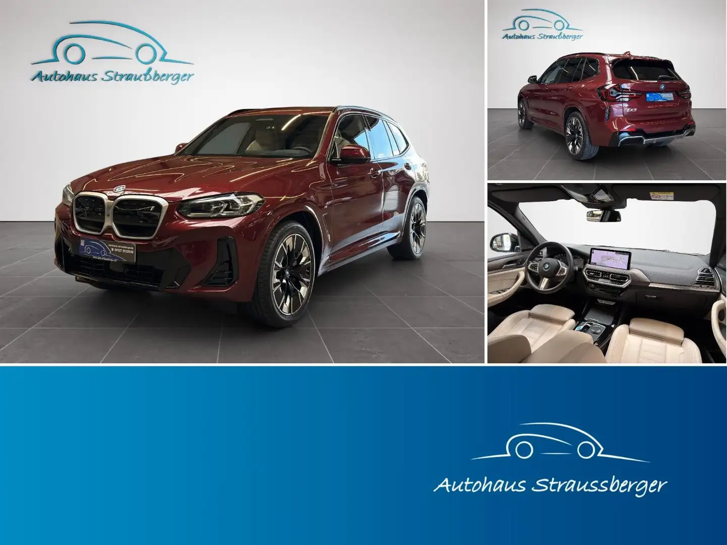 BMW iX3 Impressive M-Paket ACC LED SHZ H&K 360° RKF Rouge - 1
