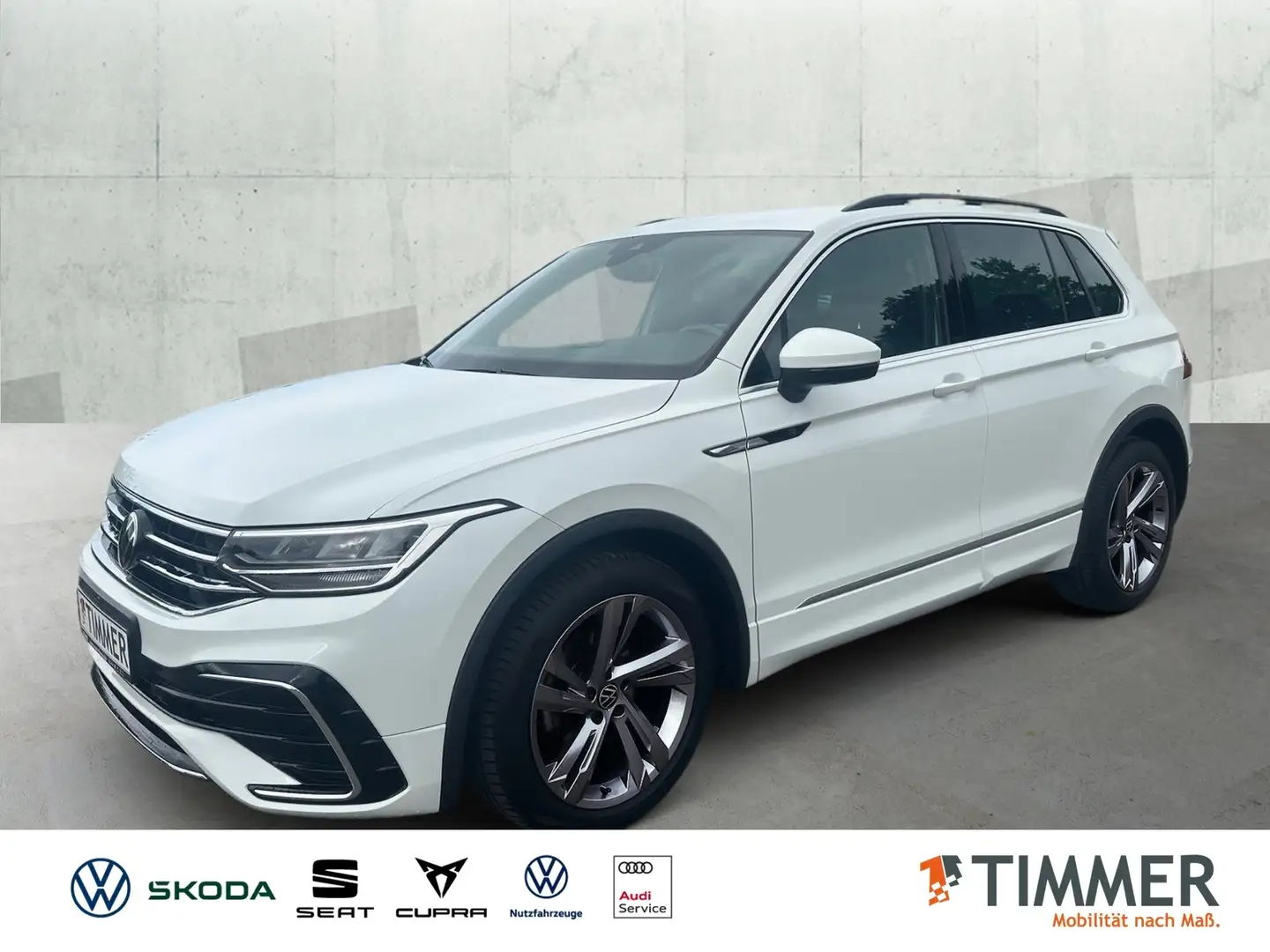 Volkswagen Tiguan 1.5 TSI DSG R-LINE *AHK *360° *TRAVEL *ACC * Wit - 1