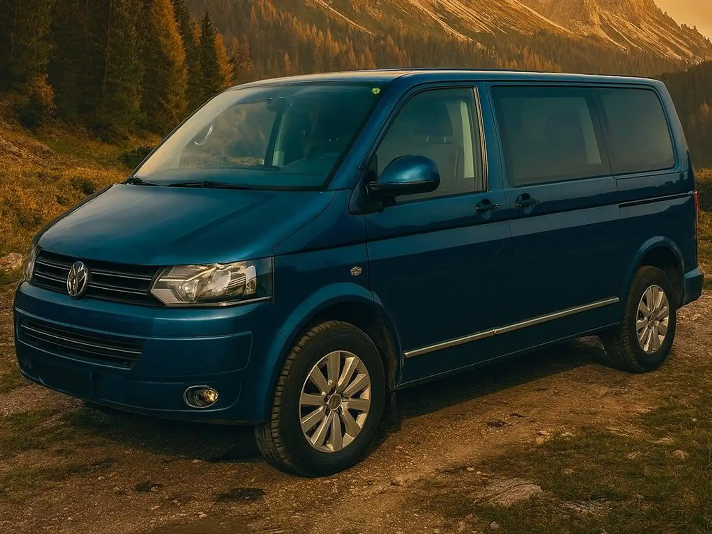 Volkswagen T5 Multivan Multivan T5 BiTDI 180cv DSG Highline 4motion Blu/Azzurro - 1