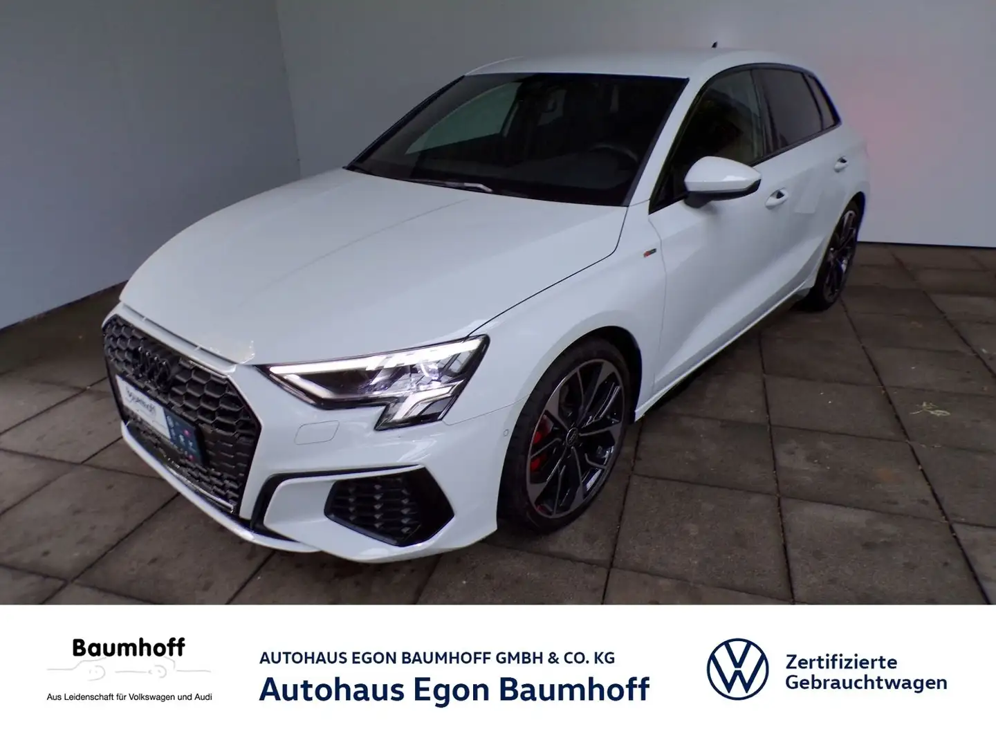 Audi A3 SPORTBACK 35 TFSI S-LINE S-TRONIC BANG & OLUF Weiß - 1