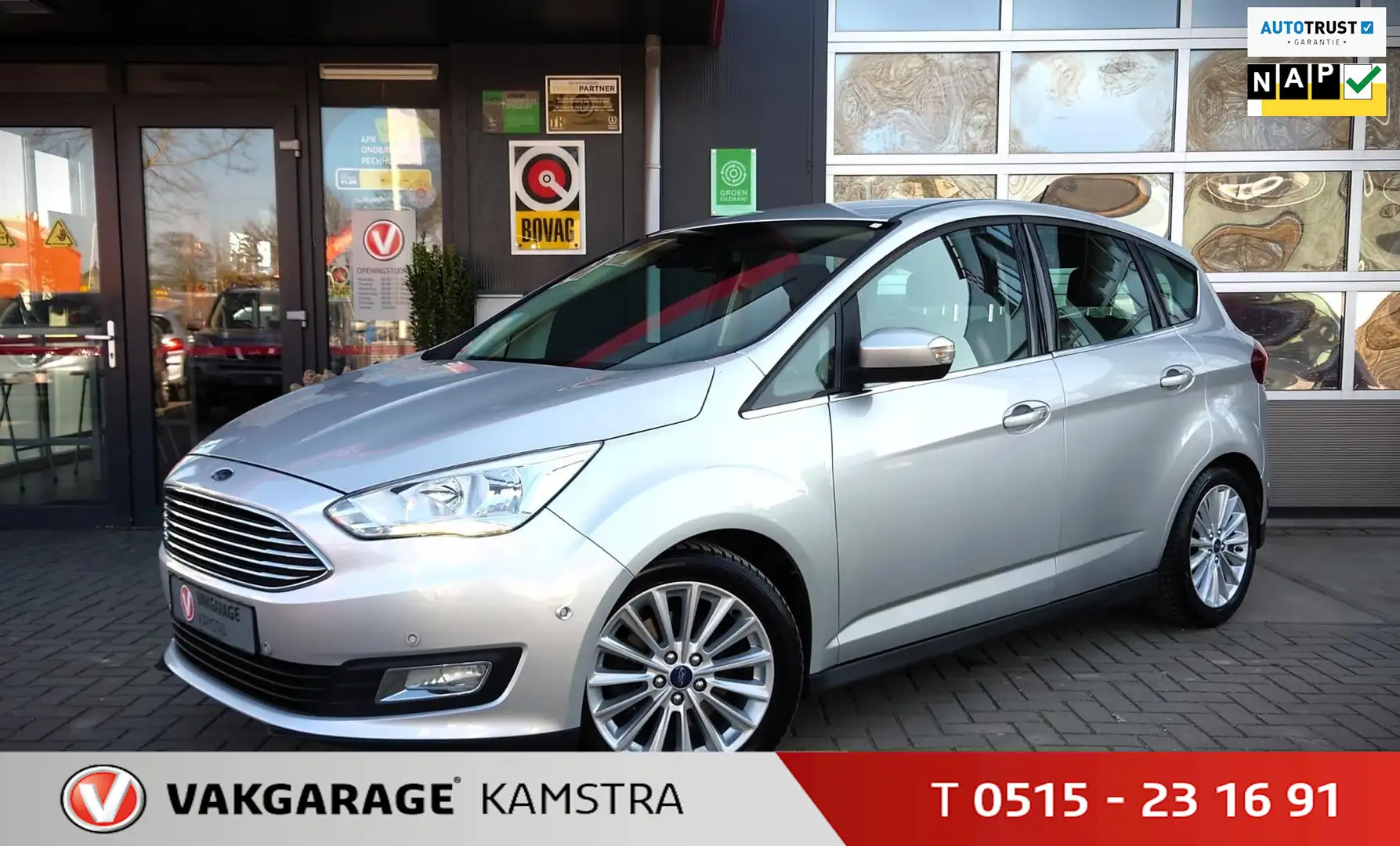Ford C-Max 1.5 Titanium NAP Navi/PDC/Clima/Cruise/220vAansl. Gris - 1