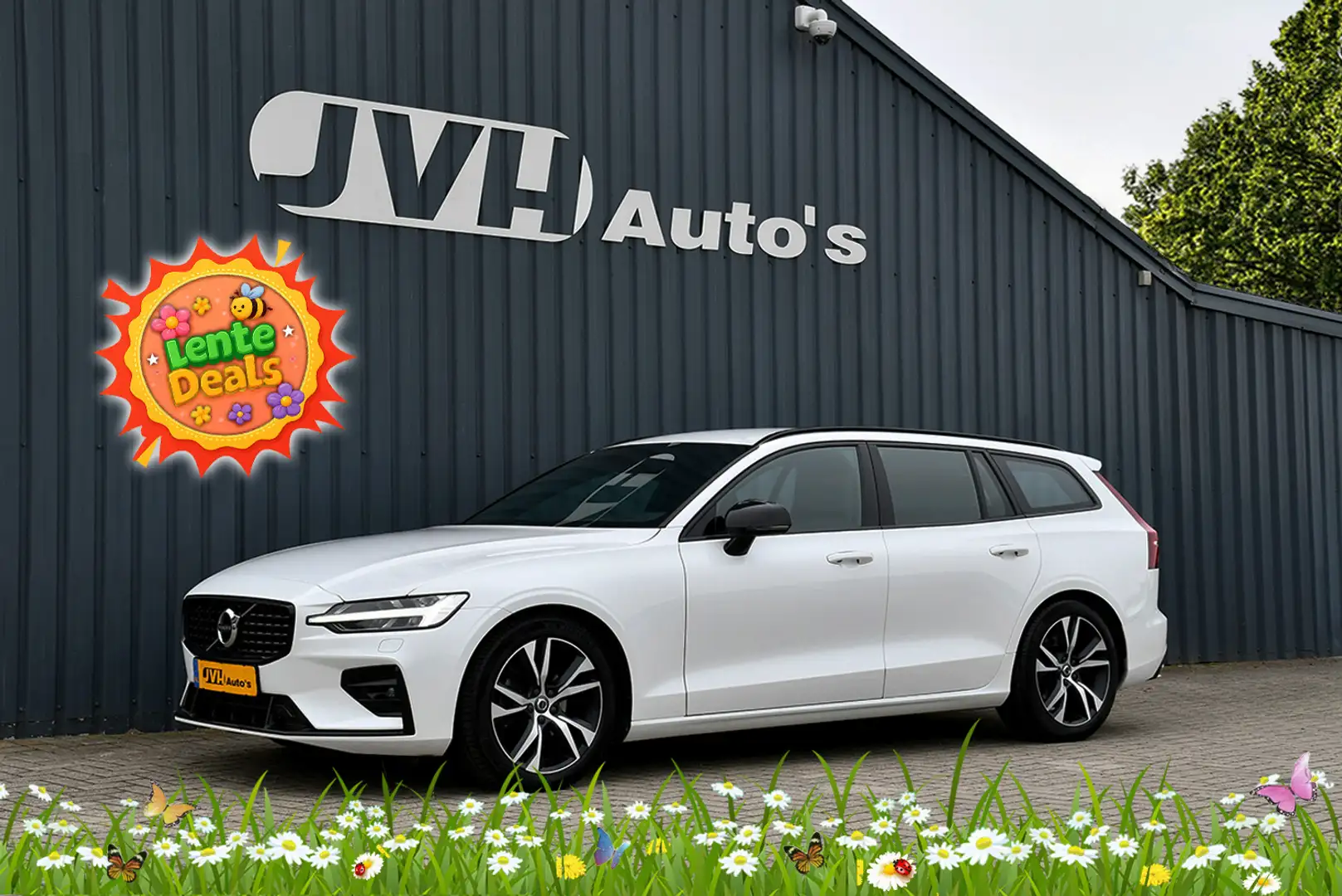 Volvo V60 2.0 B4 197pk MHEV R-Design 07-2021 | Leder | Sport Wit - 1