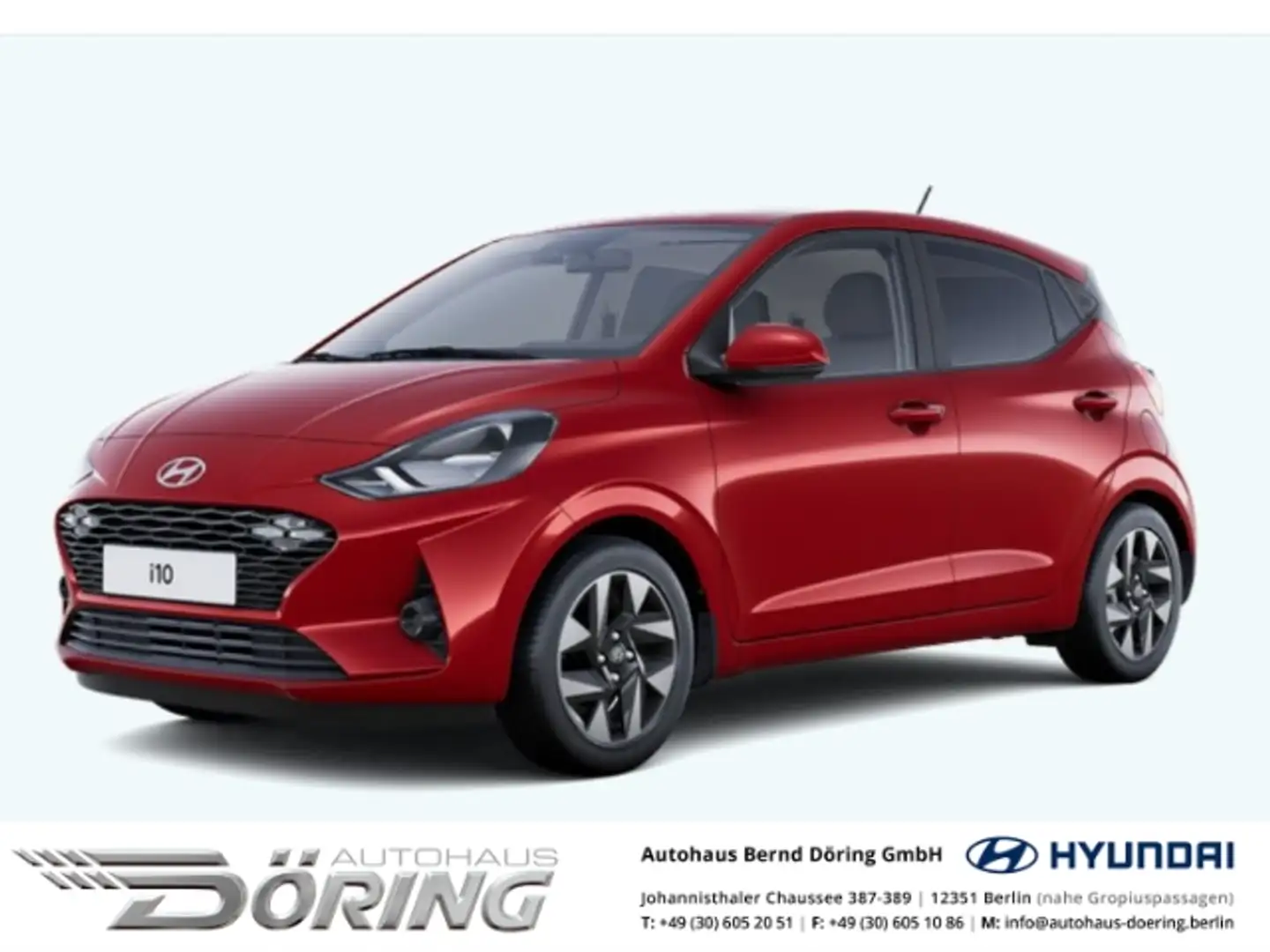 Hyundai i10 Trend 1.2 Automatik 79PS Navi Klima Rot - 1