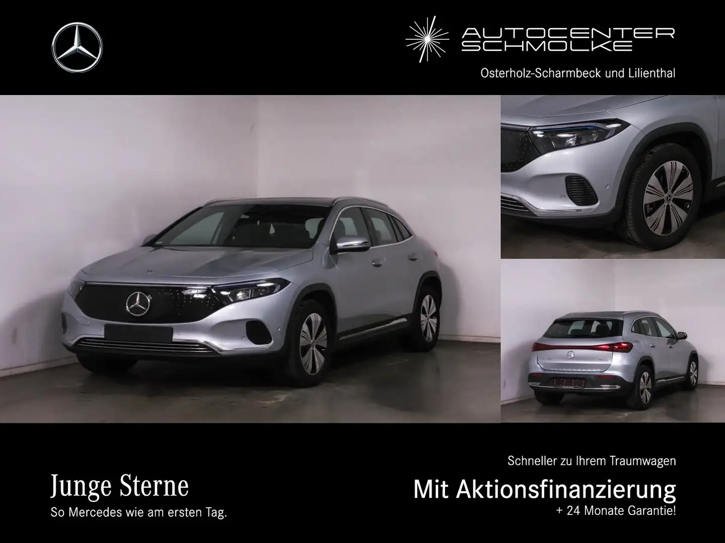 Mercedes-Benz EQA 300 EQA 300 4M Advanced AHK*KAMERA*TOTWINKEL*EASY-P. Zilver - 1