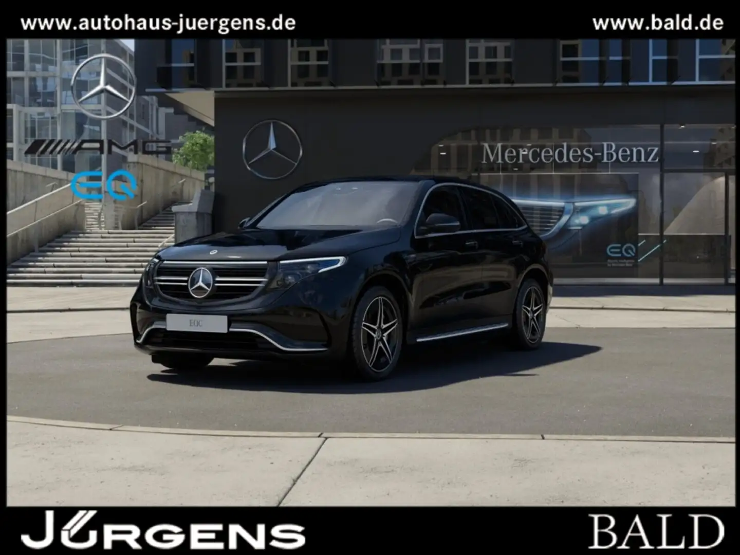 Mercedes-Benz EQC 400 4M AMG-Sport/MLB/360/SHD/AHK/Ambiente/19 Negro - 1